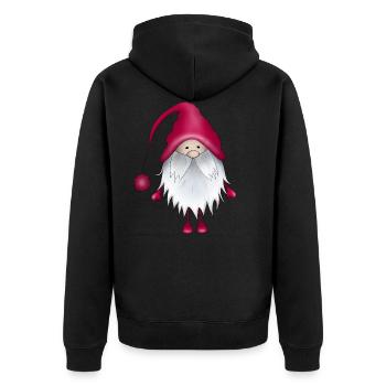 Elfe de Noël - Veste à capuche bio Premium Unisexe - noir - Dos - Nico (187cm)