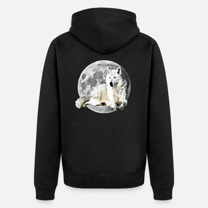 Wolf - Veste à capuche bio Premium Unisexe - noir