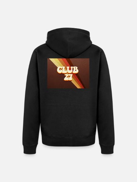 Club 27 - Unisex Premium Organic Zip Hoodie - black