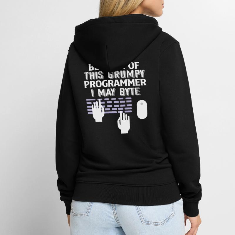 Programmers Coding Programming Programmierer Unisex Premium Bio Zip Hoodie