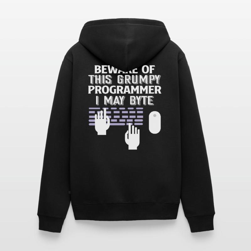 Programmers Coding Programming Programmierer Unisex Premium Bio Zip Hoodie