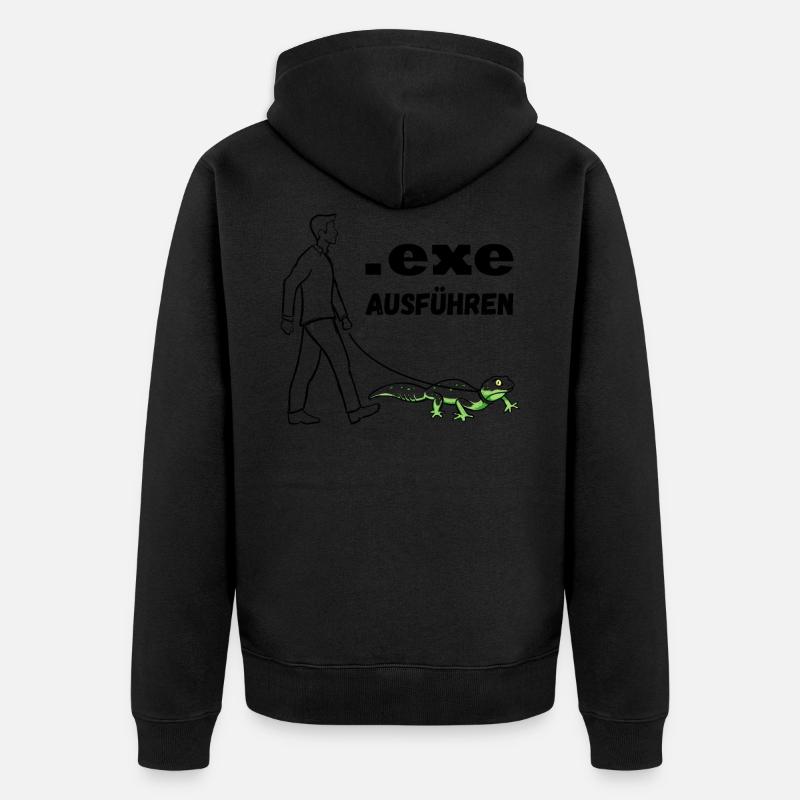 Informatiker Programmierer Computer lutig - Unisex Premium Bio Zip Hoodie - Schwarz