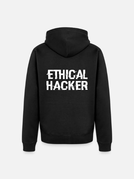 Hacking Hacker Phishing - Unisex Premium Organic Zip Hoodie - black