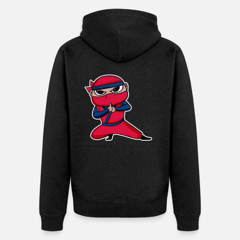 Ninja - Veste à capuche bio Premium Unisexe - noir