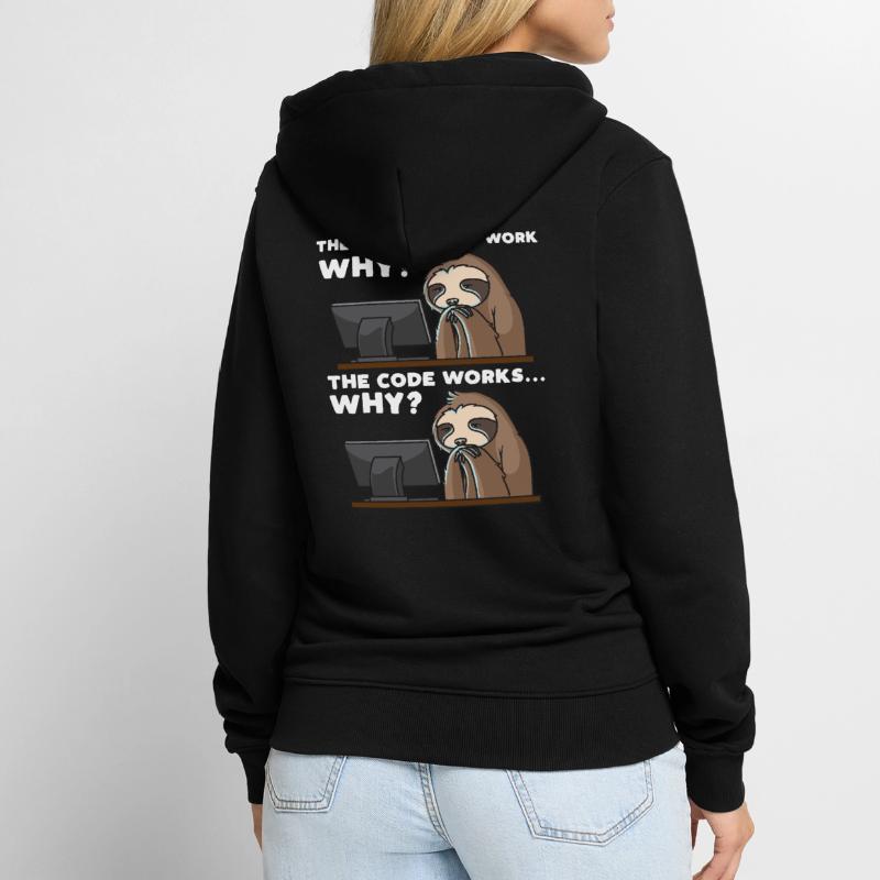 Computer scientist programmer computer funny Unisex Premium Organic Zip Hoodie