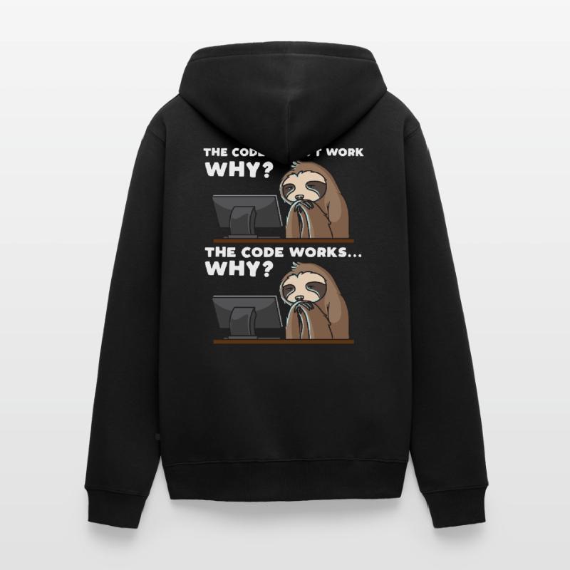 Computer scientist programmer computer funny Unisex Premium Organic Zip Hoodie