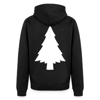 Sapin de Noël - Veste à capuche bio Premium Unisexe - noir - Dos - Nico (187cm)