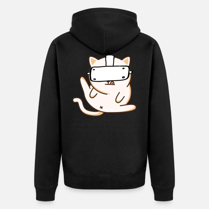 VR Chat - Réalité virtuelle - Veste à capuche bio Premium Unisexe - noir