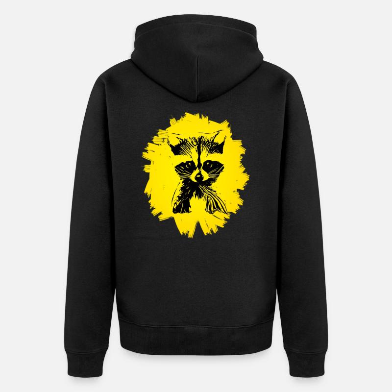 Rat de lavage - Veste à capuche bio Premium Unisexe - noir