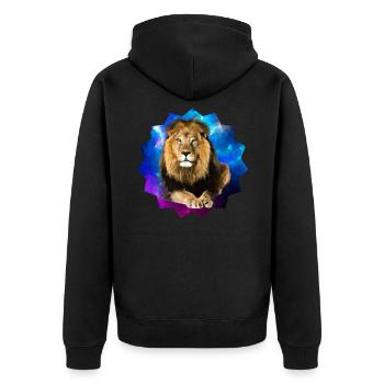 Lion - Veste à capuche bio Premium Unisexe - noir - Dos - Nico (187cm)