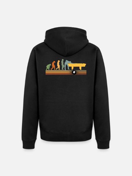 Snooker Evolution billard boules piscine - Veste à capuche bio Premium Unisexe - noir