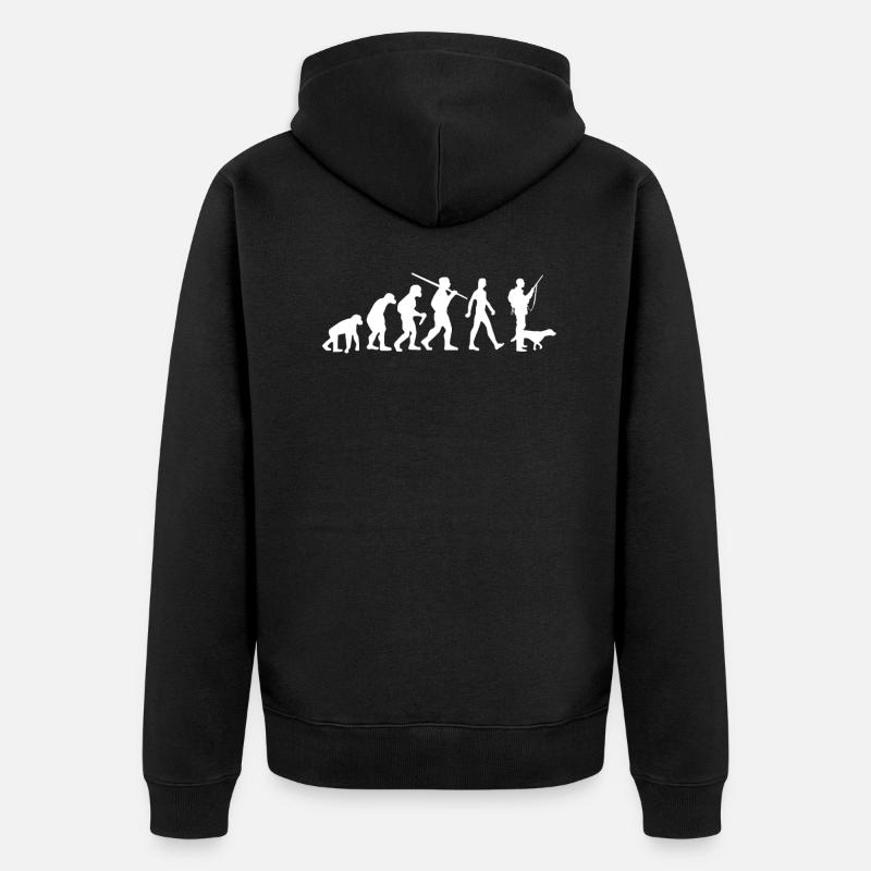 Jaeger Evolution Hunter - Unisex Premium Organic Zip Hoodie - black