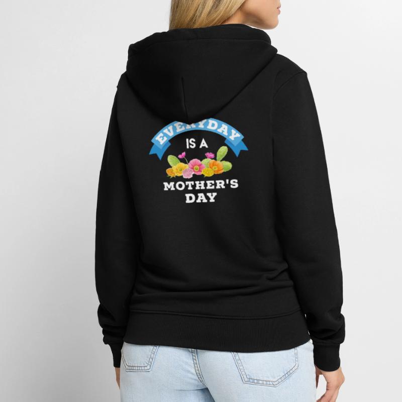 Muttertag, Muttertag, Muttertag, Muttertag Unisex Premium Bio Zip Hoodie