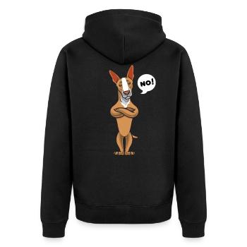 Stupide Podenco cadeau de chien - Veste à capuche bio Premium Unisexe - noir - Dos - Nico (187cm)
