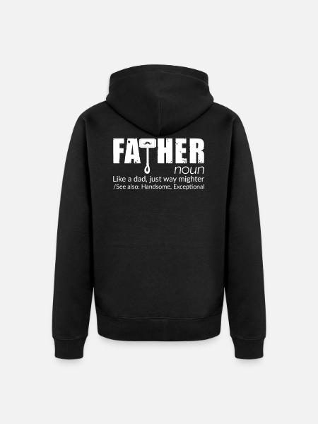 Father Fathor - Veste à capuche bio Premium Unisexe - noir