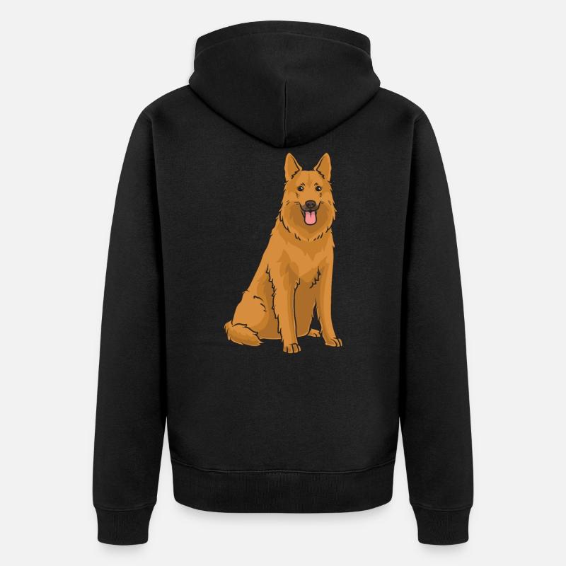 Harzer Fuchs Chien - Veste à capuche bio Premium Unisexe - noir