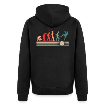 Handball Vintage Handballer Handballspieler - Veste à capuche bio Premium Unisexe - noir - Dos - Nico (187cm)