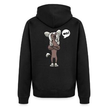 Muet de chinois - Veste à capuche bio Premium Unisexe - noir - Dos - Nico (187cm)