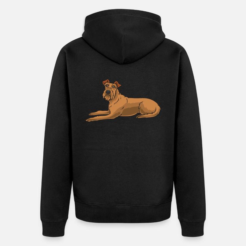 Irish Terrier - Veste à capuche bio Premium Unisexe - noir