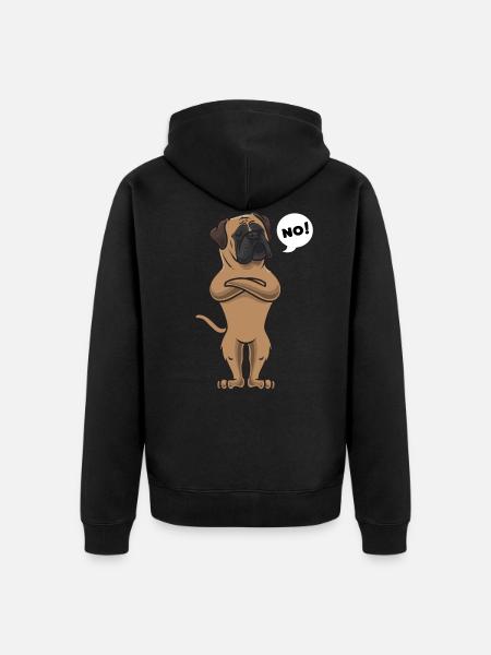 Chien Bullmastiff - Veste à capuche bio Premium Unisexe - noir