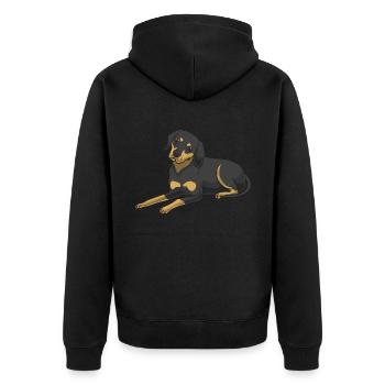 Chien d’incendie - Veste à capuche bio Premium Unisexe - noir - Dos - Nico (187cm)