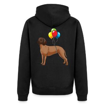 Chien bavarois de soudure de montagne Chien - Veste à capuche bio Premium Unisexe - noir - Dos - Nico (187cm)