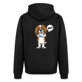 Stuer Cavalier King Charles Spaniel - Veste à capuche bio Premium Unisexe - noir - Dos - Nico (187cm)