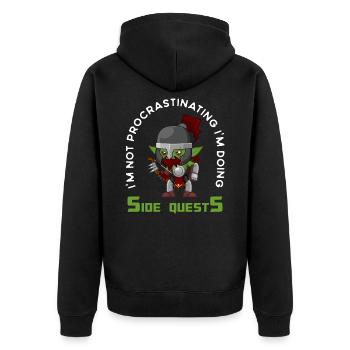 Funny rpg gamer conception d20 dés, Rpg, Gaming - Veste à capuche bio Premium Unisexe - noir - Dos - Nico (187cm)