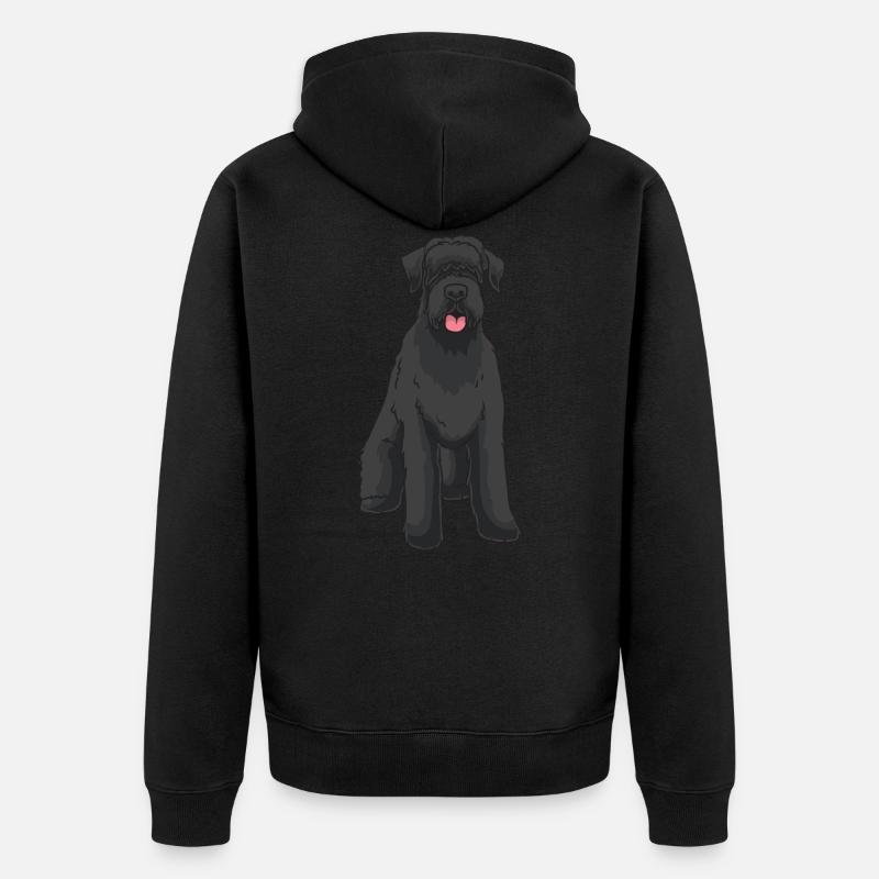 Chien de suceur géant - Veste à capuche bio Premium Unisexe - noir