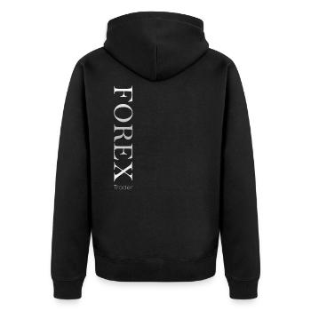 Forex trader actions investor trading marché des devises - Veste à capuche bio Premium Unisexe - noir - Dos - Nico (187cm)