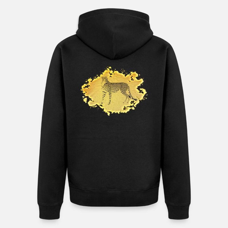 Guépard - Veste à capuche bio Premium Unisexe - noir