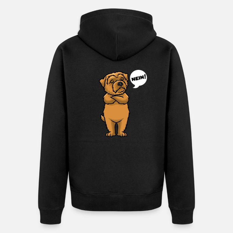 Sturer Norfolk Terrier - Veste à capuche bio Premium Unisexe - noir