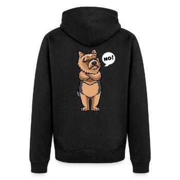 Sturer Norwich Terrier - Veste à capuche bio Premium Unisexe - noir - Dos - Nico (187cm)