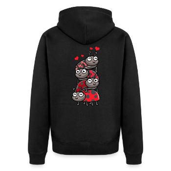 Coccinelle coléoptère coléoptère - Veste à capuche bio Premium Unisexe - noir - Dos - Nico (187cm)