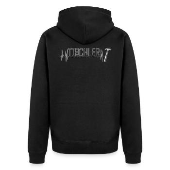 Menuisiers menuisiers - Veste à capuche bio Premium Unisexe - noir - Dos - Nico (187cm)