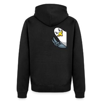 Mouette Mer Méditerranée Mer Du Nord Mouettes - Veste à capuche bio Premium Unisexe - noir - Dos - Nico (187cm)