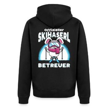 Moniteur officiel moniteur de ski Vacances de ski - Veste à capuche bio Premium Unisexe - noir - Dos - Nico (187cm)