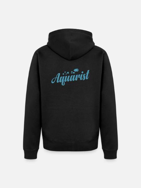 Aquarium Aquarist - Unisex Premium Organic Zip Hoodie - black