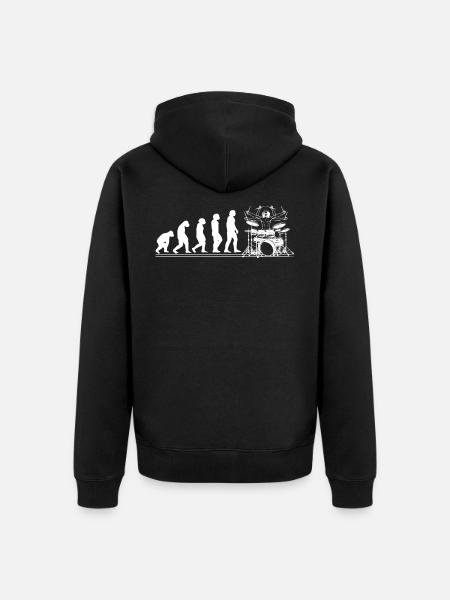 Drummer Drums Drums Drums - Unisex Premium Organic Zip Hoodie - black