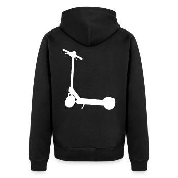 E Scooter Scooter Électrique - Veste à capuche bio Premium Unisexe - noir - Dos - Nico (187cm)