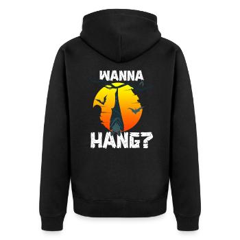 Halloween Costume Horror Carnival - Unisex Premium Organic Zip Hoodie - black - Back - Nico (187cm)
