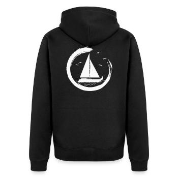 Voile voile bateau Voilier Yacht Yacht - Veste à capuche bio Premium Unisexe - noir - Dos - Nico (187cm)