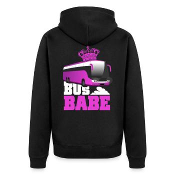 Ladies Bus Babe Bus Ride Lienienbus Chauffeur de bus - Veste à capuche bio Premium Unisexe - noir - Dos - Nico (187cm)