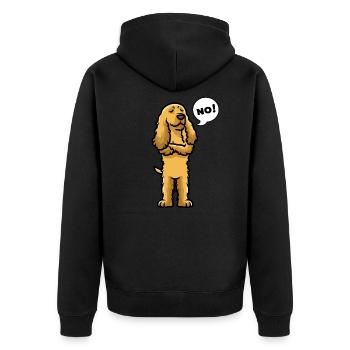 Sturer English Cocker Spaniel Chien - Veste à capuche bio Premium Unisexe - noir - Dos - Nico (187cm)