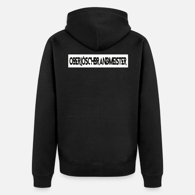 Freiwillige Feuerwehr Feuerwehrmann Geschenk - Unisex Premium Bio Zip Hoodie - Schwarz