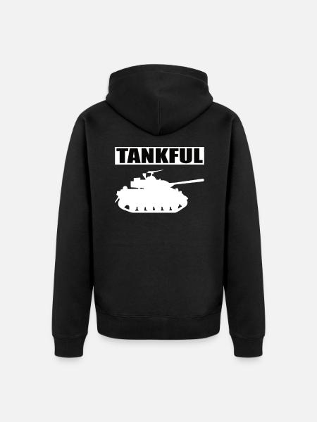 Tank Tankful Tank Driver - Unisex Premium Organic Zip Hoodie - black