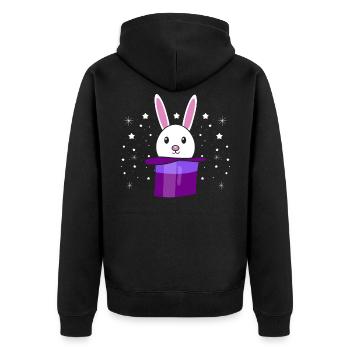 Magicien Tours de magie Magie Illusionniste Magicien - Veste à capuche bio Premium Unisexe - noir - Dos - Nico (187cm)