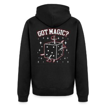 Magicien Tours de magie Magie Illusionniste Magicien - Veste à capuche bio Premium Unisexe - noir - Dos - Nico (187cm)