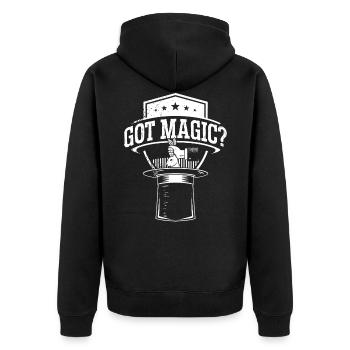 Magicien Tours de magie Magie Illusionniste Magicien - Veste à capuche bio Premium Unisexe - noir - Dos - Nico (187cm)