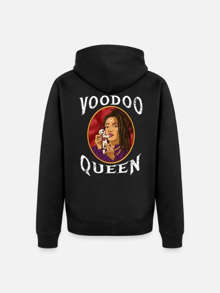 Voodoo Queen Voodoo Geschenk - Unisex Premium Bio Zip Hoodie - Schwarz